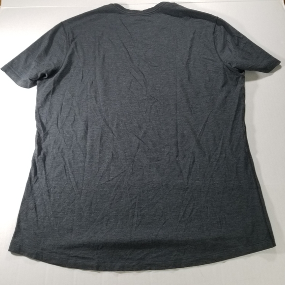 Lululemon Basic V Neck T-Shirt Size XL Athletic Tee Shirt Heather Blue - Picture 2 of 7